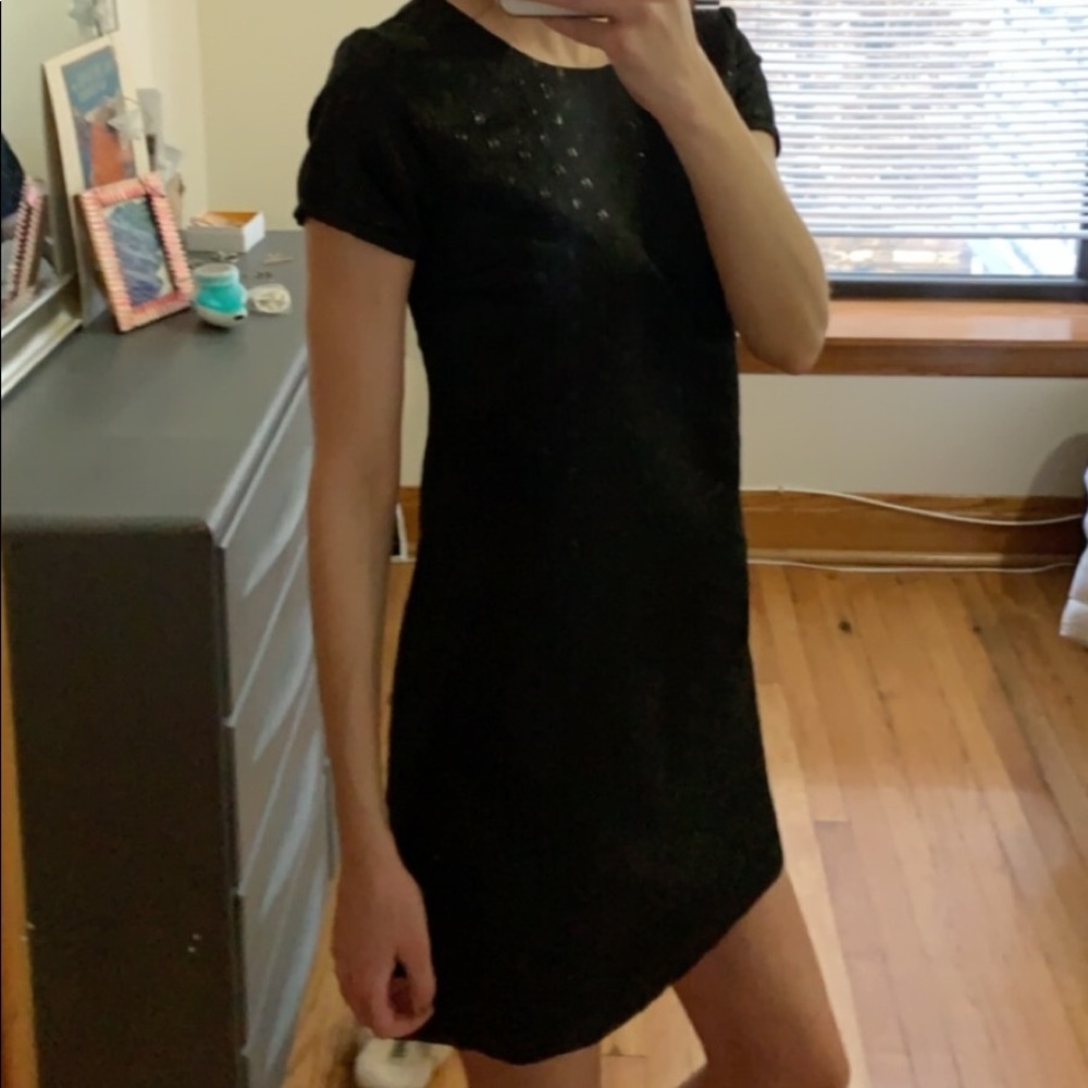 Cap sleeve mini dress